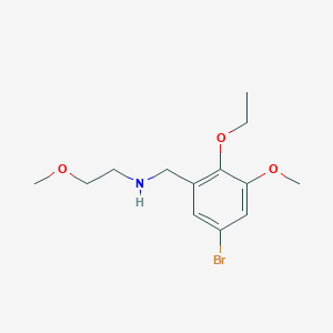molecular formula C13H20BrNO3 B263713 N-(5-bromo-2-ethoxy-3-methoxybenzyl)-N-(2-methoxyethyl)amine 