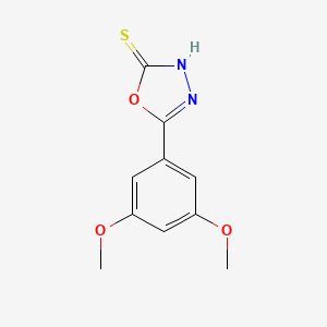 molecular formula C10H10N2O3S B2637136 5-(3,5-二甲氧基苯基)-1,3,4-恶二唑-2-硫醇 CAS No. 749902-08-7