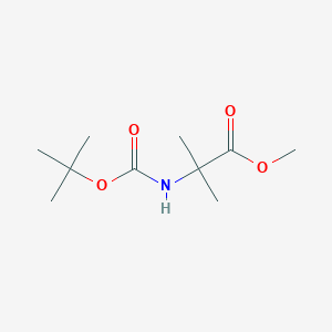 molecular formula C10H19NO4 B2637143 Methyl 2-(tert-butoxycarbonylamino)-2-methylpropanoate CAS No. 84758-55-4