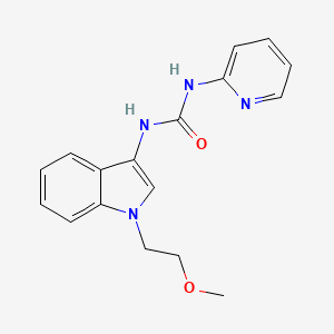 molecular formula C17H18N4O2 B2637155 1-(1-(2-methoxyethyl)-1H-indol-3-yl)-3-(pyridin-2-yl)urea CAS No. 941988-76-7