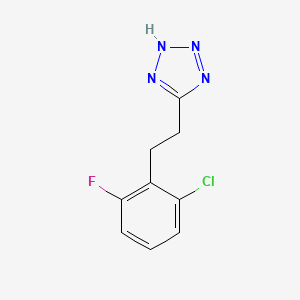 molecular formula C9H8ClFN4 B2637157 5-[2-(2-chloro-6-fluorophenyl)ethyl]-1H-1,2,3,4-tetrazole CAS No. 1225762-06-0