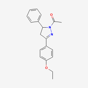 molecular formula C19H20N2O2 B2637161 1-乙酰基-3-(4-乙氧基苯基)-5-苯基-2-吡唑啉 CAS No. 223505-26-8