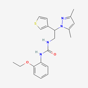 1-(2-(3,5-dimethyl-1H-pyrazol-1-yl)-2-(thiophen-3-yl)ethyl)-3-(2-ethoxyphenyl)urea
