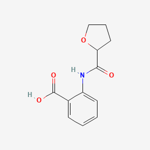 molecular formula C12H13NO4 B2637176 2-[(四氢呋喃-2-羰基)-氨基]-苯甲酸 CAS No. 626218-00-6