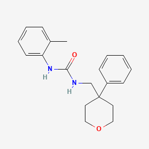 molecular formula C20H24N2O2 B2637197 1-((4-苯基四氢-2H-吡喃-4-基)甲基)-3-(邻甲苯基)脲 CAS No. 1211232-05-1