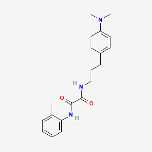 molecular formula C20H25N3O2 B2637200 N1-(3-(4-(二甲氨基)苯基)丙基)-N2-(邻甲苯基)草酰胺 CAS No. 954242-65-0