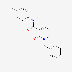 molecular formula C21H20N2O2 B2637206 1-(3-methylbenzyl)-2-oxo-N-(p-tolyl)-1,2-dihydropyridine-3-carboxamide CAS No. 946303-28-2