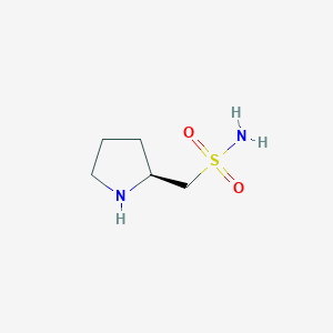 molecular formula C5H12N2O2S B2637229 (2S)-Pyrrolidin-2-ylmethanesulfonamide CAS No. 1821827-86-4
