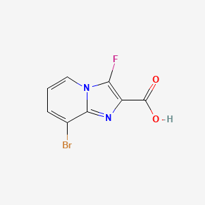 molecular formula C8H4BrFN2O2 B2637232 8-Bromo-3-fluoro-imidazo[1,2-a]pyridine-2-carboxylic acid CAS No. 2306276-04-8