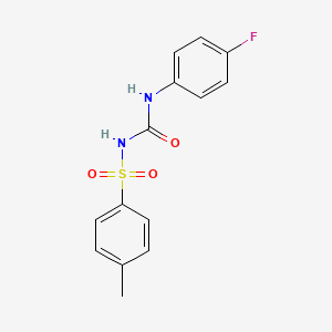 ((4-Fluorophenyl)amino)-N-((4-methylphenyl)sulfonyl)formamide