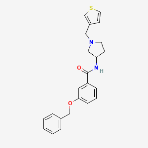 3-(benzyloxy)-N-(1-(thiophen-3-ylmethyl)pyrrolidin-3-yl)benzamide