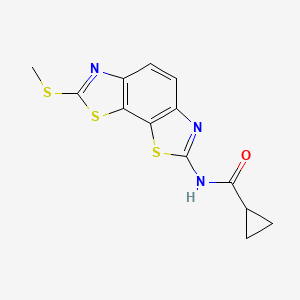 N-(2-methylsulfanyl-[1,3]thiazolo[4,5-g][1,3]benzothiazol-7-yl)cyclopropanecarboxamide