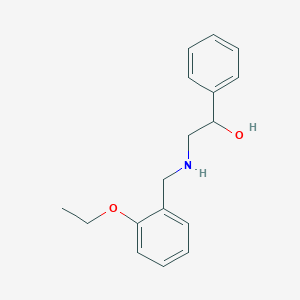 molecular formula C17H21NO2 B263725 2-[(2-Ethoxybenzyl)amino]-1-phenylethanol 