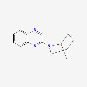 molecular formula C14H15N3 B2637263 2-(2-Azabicyclo[2.2.1]heptan-2-yl)quinoxaline CAS No. 2380100-36-5