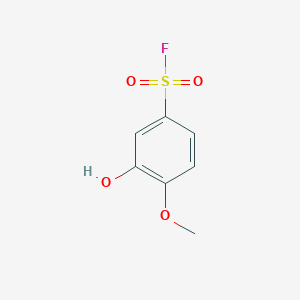 molecular formula C7H7FO4S B2637276 3-羟基-4-甲氧基苯-1-磺酰氟 CAS No. 1824415-91-9