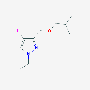 B2637283 1-(2-fluoroethyl)-4-iodo-3-(isobutoxymethyl)-1H-pyrazole CAS No. 1856086-89-9