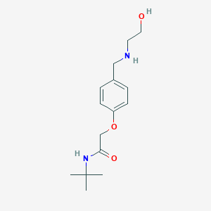 molecular formula C15H24N2O3 B263730 N-tert-butyl-2-(4-{[(2-hydroxyethyl)amino]methyl}phenoxy)acetamide 