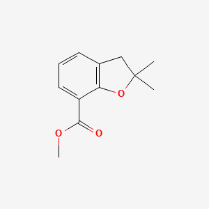 molecular formula C12H14O3 B2637305 Methyl 2,2-dimethyl-2,3-dihydrobenzofuran-7-carboxylate CAS No. 99517-60-9