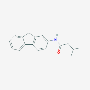molecular formula C18H19NO B263732 N-(9H-fluoren-2-yl)-3-methylbutanamide 
