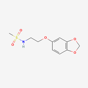 N-[2-(2H-1,3-benzodioxol-5-yloxy)ethyl]methanesulfonamide