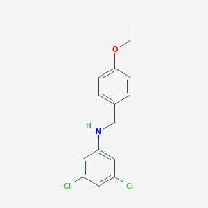 molecular formula C15H15Cl2NO B263733 3,5-dichloro-N-(4-ethoxybenzyl)aniline 