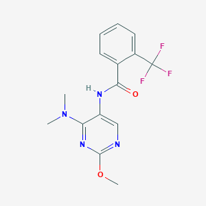 N-(4-(dimethylamino)-2-methoxypyrimidin-5-yl)-2-(trifluoromethyl)benzamide