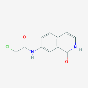 2-Chloro-N-(1-oxo-2H-isoquinolin-7-yl)acetamide