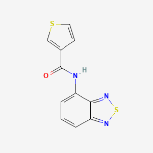 N-(2,1,3-benzothiadiazol-4-yl)thiophene-3-carboxamide