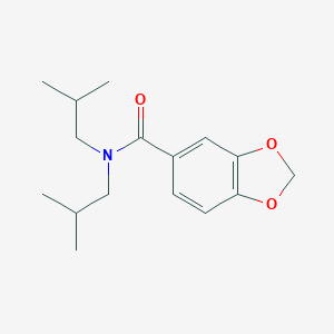 molecular formula C16H23NO3 B263736 N,N-diisobutyl-1,3-benzodioxole-5-carboxamide 