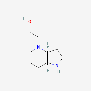 molecular formula C9H18N2O B2637365 2-[(3As,7aS)-1,2,3,3a,5,6,7,7a-octahydropyrrolo[3,2-b]pyridin-4-yl]ethanol CAS No. 2503155-73-3