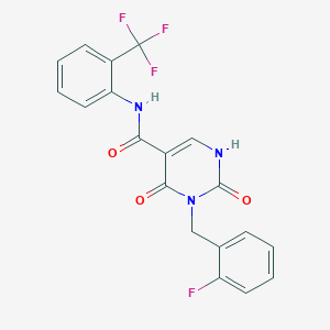 3-(2-fluorobenzyl)-2,4-dioxo-N-(2-(trifluoromethyl)phenyl)-1,2,3,4-tetrahydropyrimidine-5-carboxamide