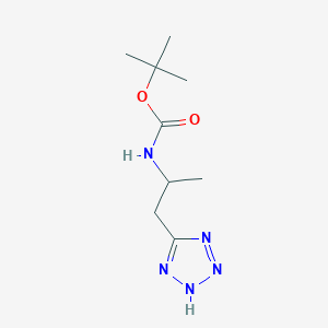 molecular formula C9H17N5O2 B2637367 Tert-butyl N-[1-(2H-tetrazol-5-yl)propan-2-yl]carbamate CAS No. 2309468-98-0