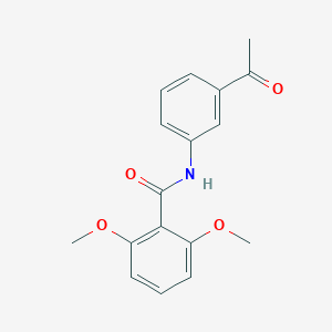 molecular formula C17H17NO4 B263737 N-(3-acetylphenyl)-2,6-dimethoxybenzamide 