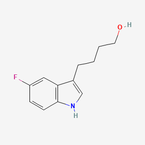 molecular formula C12H14FNO B2637376 4-(5-fluoro-1H-indol-3-yl)butan-1-ol CAS No. 1258297-33-4