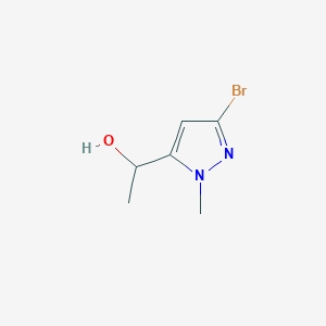 molecular formula C6H9BrN2O B2637385 1-(5-Bromo-2-methylpyrazol-3-yl)ethanol CAS No. 1780679-62-0