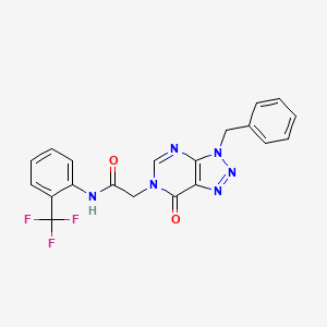 2-(3-benzyl-7-oxo-3H-[1,2,3]triazolo[4,5-d]pyrimidin-6(7H)-yl)-N-(2-(trifluoromethyl)phenyl)acetamide