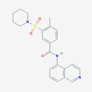 N-(isoquinolin-5-yl)-4-methyl-3-(piperidin-1-ylsulfonyl)benzamide