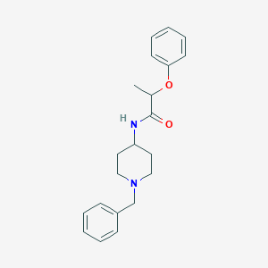 molecular formula C21H26N2O2 B263740 N-(1-benzyl-4-piperidinyl)-2-phenoxypropanamide 
