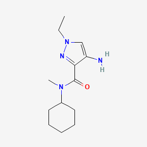 molecular formula C13H22N4O B2637408 4-Amino-N-cyclohexyl-1-ethyl-n-methyl-1H-pyrazole-3-carboxamide CAS No. 1482766-12-0