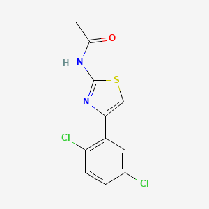 molecular formula C11H8Cl2N2OS B2637410 N-[4-(2,5-dichlorophenyl)-1,3-thiazol-2-yl]acetamide CAS No. 31119-04-7