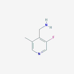 molecular formula C7H9FN2 B2637426 (3-Fluoro-5-methylpyridin-4-YL)methylamine CAS No. 1393574-39-4