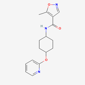5-methyl-N-((1r,4r)-4-(pyridin-2-yloxy)cyclohexyl)isoxazole-4-carboxamide