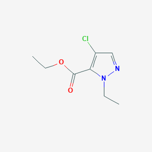 molecular formula C8H11ClN2O2 B2637431 ethyl 4-chloro-1-ethyl-1H-pyrazole-5-carboxylate CAS No. 1693896-45-5