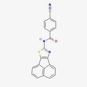 N-(acenaphtho[1,2-d]thiazol-8-yl)-4-cyanobenzamide
