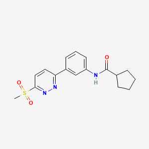 N-[3-(6-methanesulfonylpyridazin-3-yl)phenyl]cyclopentanecarboxamide