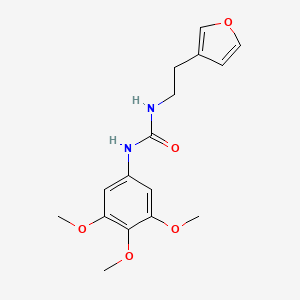 molecular formula C16H20N2O5 B2637443 1-(2-(呋喃-3-基)乙基)-3-(3,4,5-三甲氧基苯基)脲 CAS No. 1428372-53-5