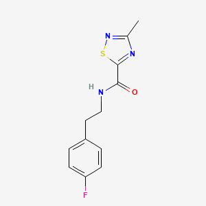 N-(4-fluorophenethyl)-3-methyl-1,2,4-thiadiazole-5-carboxamide