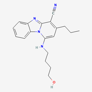 1-[(4-Hydroxybutyl)amino]-3-propylpyrido[1,2-a]benzimidazole-4-carbonitrile