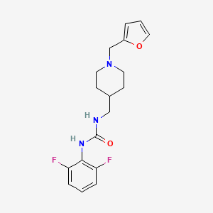 1-(2,6-Difluorophenyl)-3-((1-(furan-2-ylmethyl)piperidin-4-yl)methyl)urea