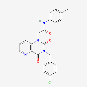 2-(3-(4-chlorobenzyl)-2,4-dioxo-3,4-dihydropyrido[3,2-d]pyrimidin-1(2H)-yl)-N-(p-tolyl)acetamide